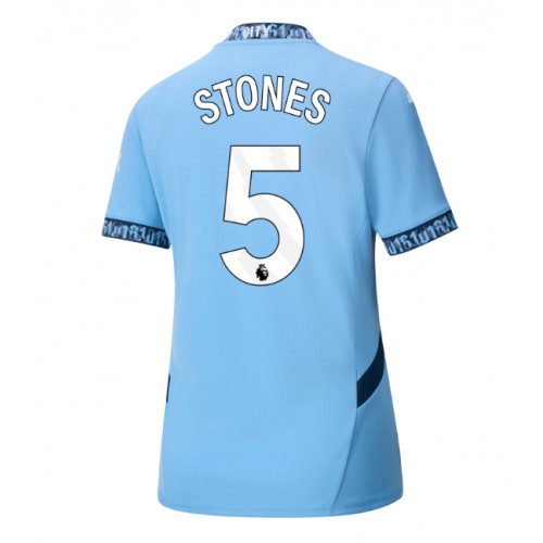 Fotbalové Dres Manchester City John Stones #5 Dámské Domácí 2024-25 Krátký Rukáv